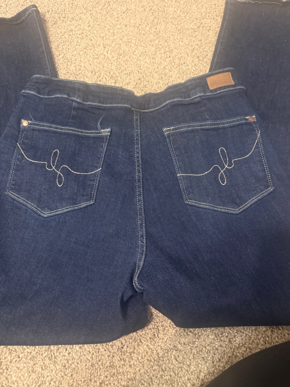 Judy Blue Dark Indigo Wide Leg Jeans - Picture 6 of 10